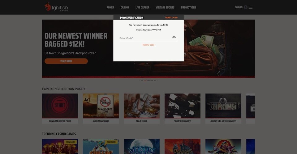 ignition signup