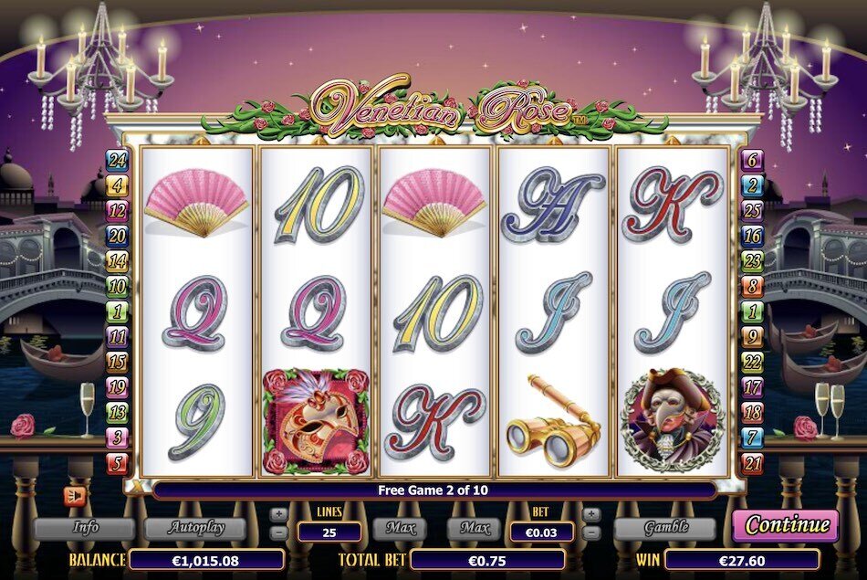 Venetian rose gameplay
