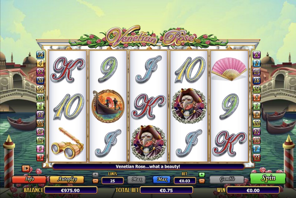 Venetian rose gameplay