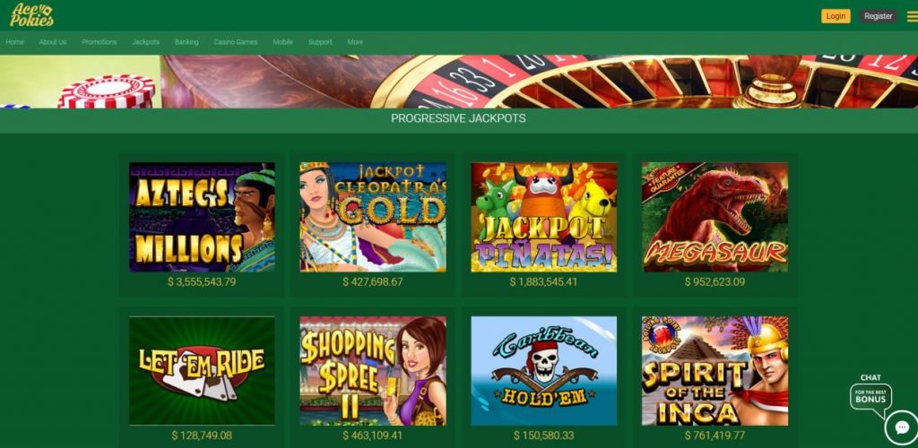 ace pokies games