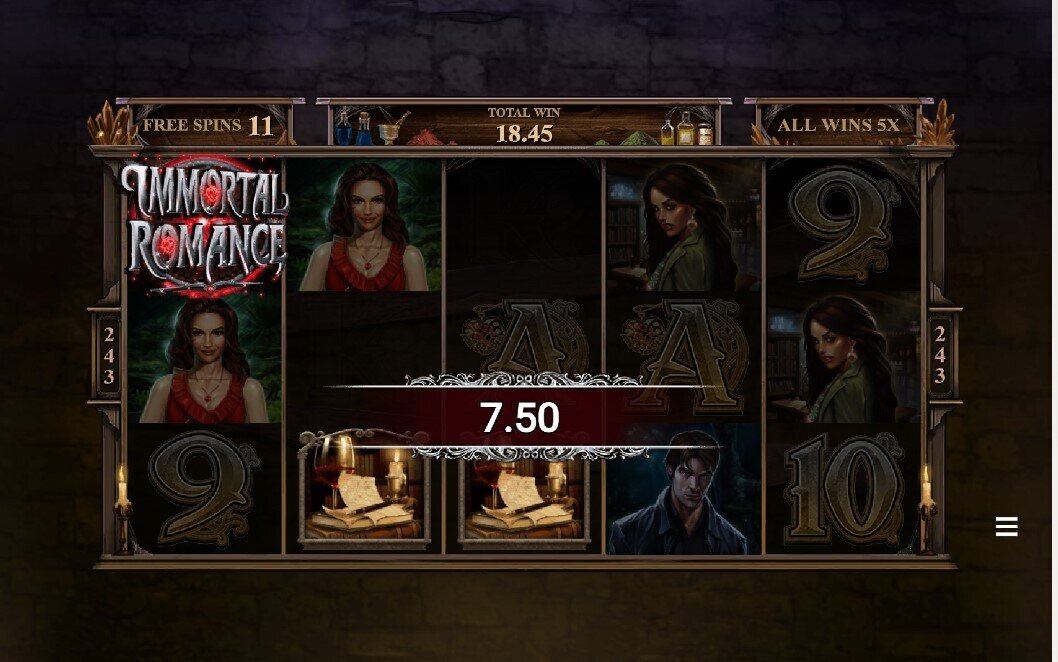 Immortal Romance Free Spins 2