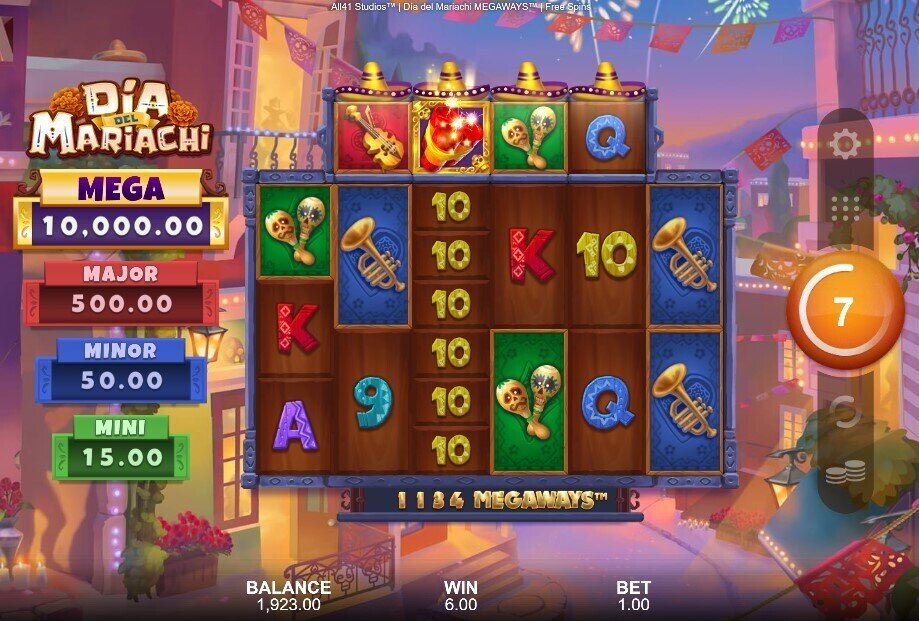 Dia Del Mariachi Megaways Free Spins screenshot