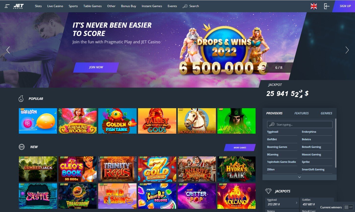 Casino Games at Jet Casino