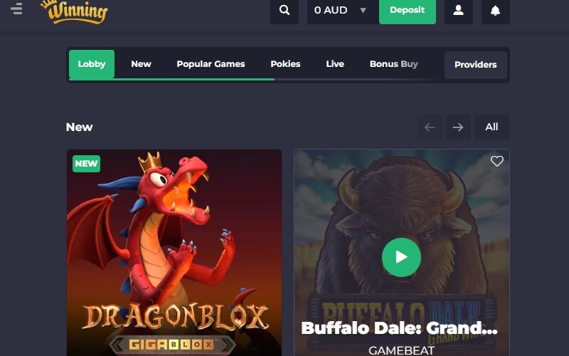 Winning Casino New Games