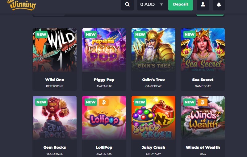 Winning Casino Pokies